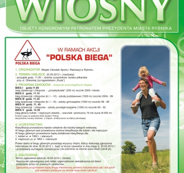 Bieg Wiosny 2012 w ramach akcji POLSKA BIEGA