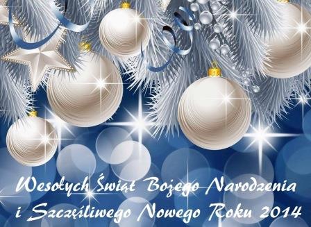 Wesołych Świąt Bożego Narodzenia i Dosiego 2014