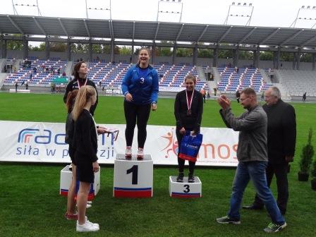 Katarzyna Szczyrba Mistrzynią Polski Młodziczek w rzucie młotem