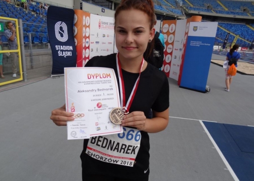 Aleksandra Bednarek Mistrzynią Polski w rzucie oszczepem.