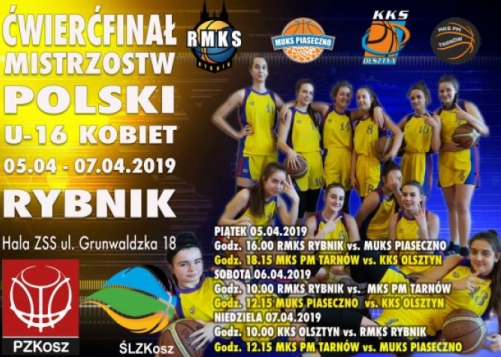 Ćwierćfinał Mistrzostw Polski kadetek (U16) w koszykówce