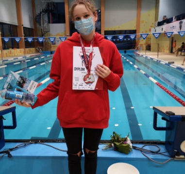 Iga Łapeta na podium w Radlini