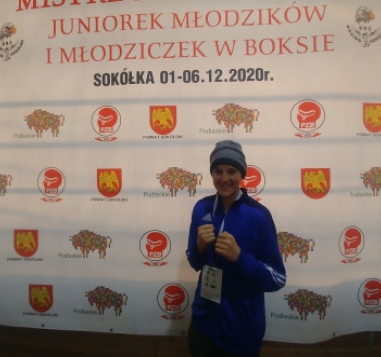 Stanisław Szpot z medalem mistrzostw Polski 