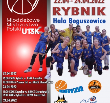 Turniej ćwierćfinałowy Młodzieżowych Mistrzostw Polski U13 w koszykówce dziewcząt.