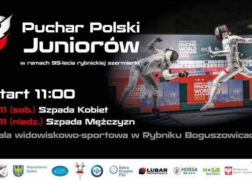 II Puchar Polski Juniorów i III Puchar Polski Juniorów młodszych  w szpadzie kobiet i mężczyzn.