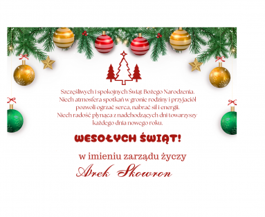 Wesołych świąt Bożego Narodzenia i szczęśliwego Nowego Roku 2025