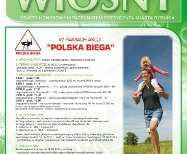 Bieg Wiosny 2012 w ramach akcji POLSKA BIEGA