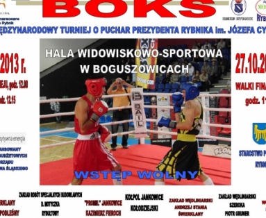 XIII Międzynarodowy Turniej Bokserski - zaporszenie