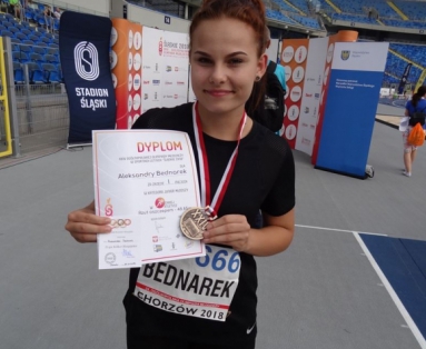 Aleksandra Bednarek Mistrzynią Polski w rzucie oszczepem.
