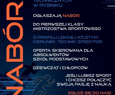 NABÓR do klasy sportowowej o profilu lekkiej atletyki
