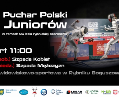 II Puchar Polski Juniorów i III Puchar Polski Juniorów młodszych  w szpadzie kobiet i mężczyzn.